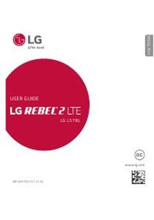 LG Rebel 2 LTE manual. Smartphone Instructions.
